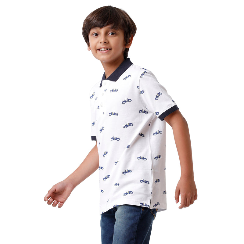 Pack of 2 Pipin Boys T-shirt White & Bottle green