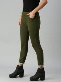 De Moza Women's Jeggings Olive Green