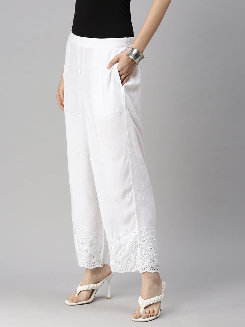 De Moza Ladies Palazzo White