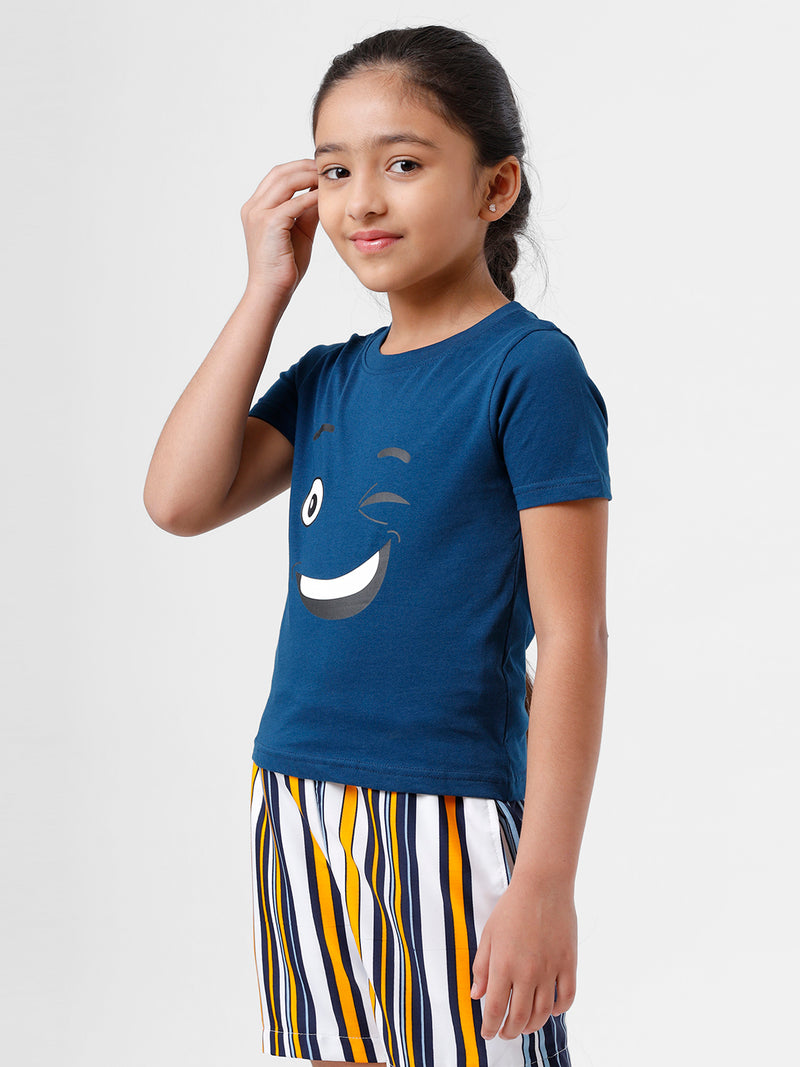 Kids - Girls Printed Top Poseidon