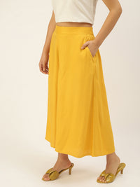 De Moza Women's Culottes Mustard