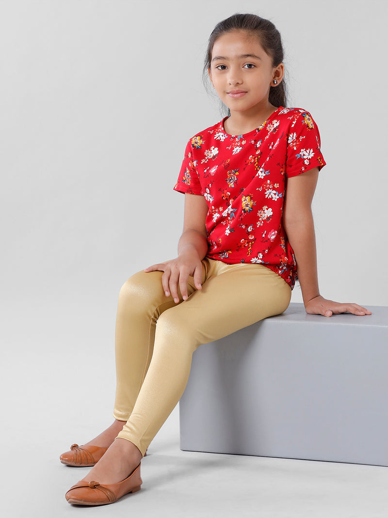 Kids – Girls Leggings Gold