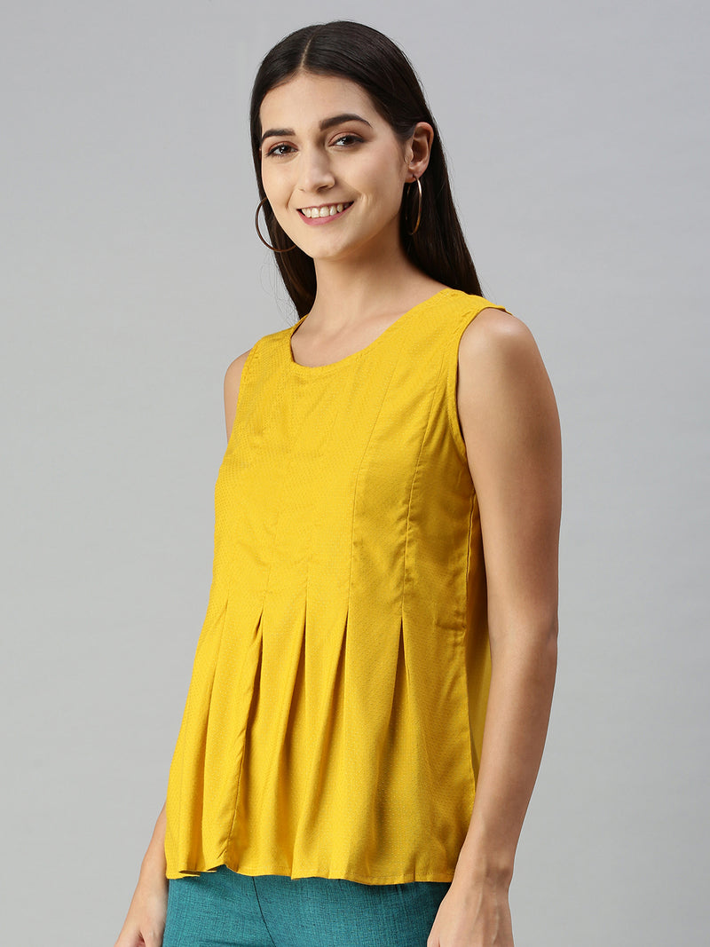 De Moza Women’s Crop Top Mustard