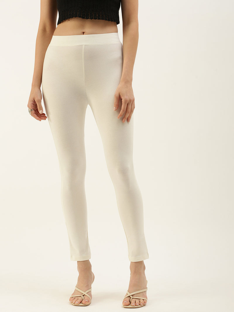 De Moza Ladies 7/8th Leggings OffWhite