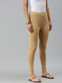 De Moza Ladies Ankle Length Leggings Solid Cotton Skin - De Moza
