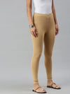 De Moza Ladies Ankle Length Leggings Solid Cotton Skin - De Moza