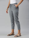 De Moza Ladies Straight Pant Grey