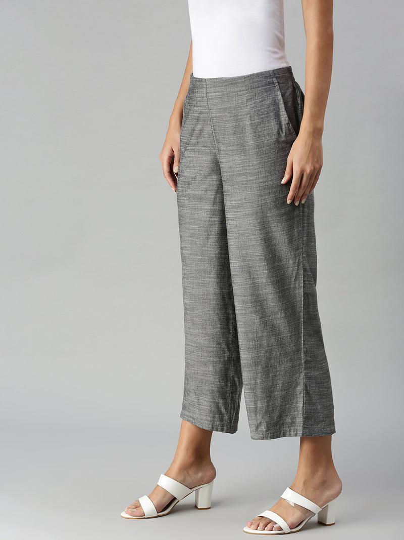 De Moza Ladies Palazzo Dark Grey