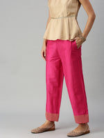 De Moza Women’s Palazzo Fuchsia