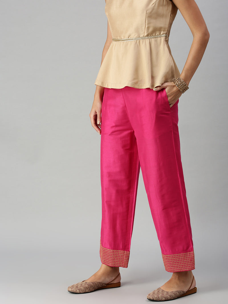 De Moza Women’s Palazzo Fuchsia