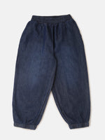 PIPIN Girls Jeans Solid Cotton Mid Blue - De Moza