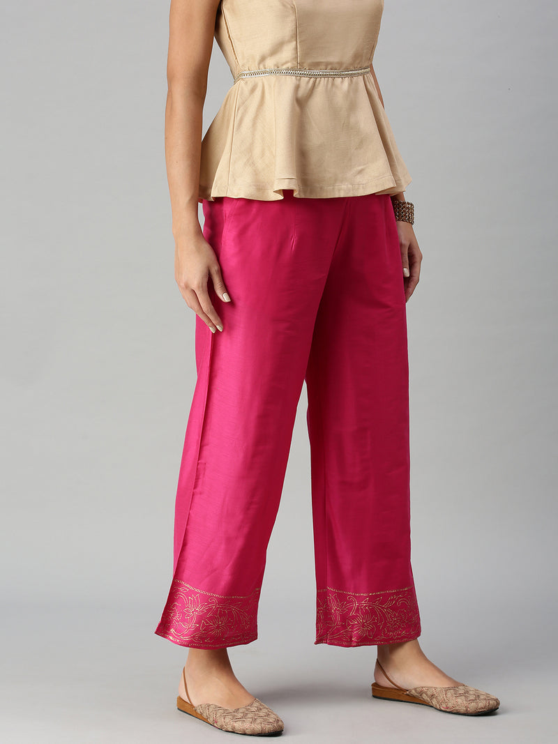 De Moza Women’s Palazzo Fuchsia