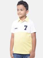 Kids - Boys Printed Half Sleeve T-Shirt Dusty Yellow