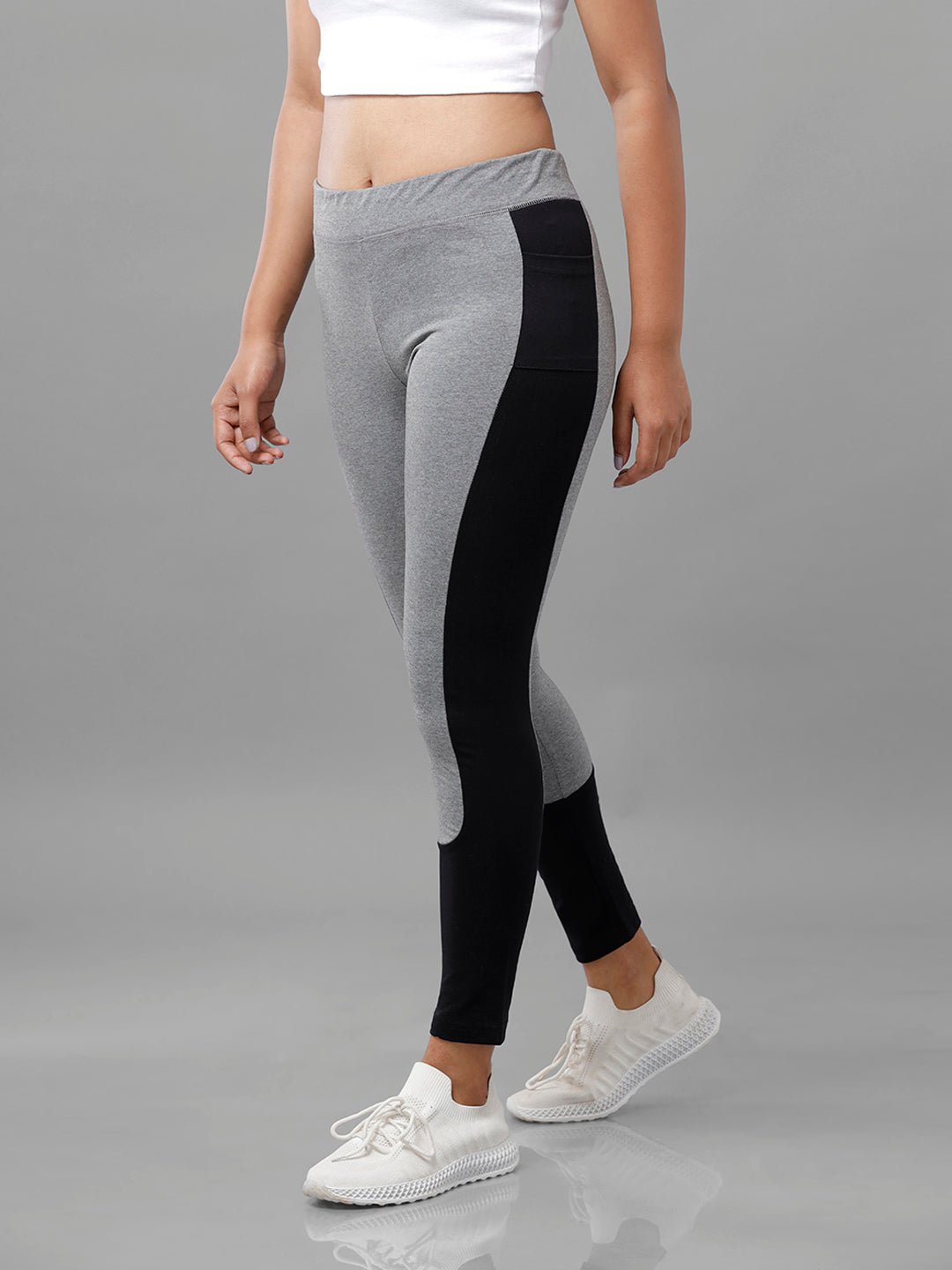 De Moza Ladies Active Wear Leggings Anthra Melange