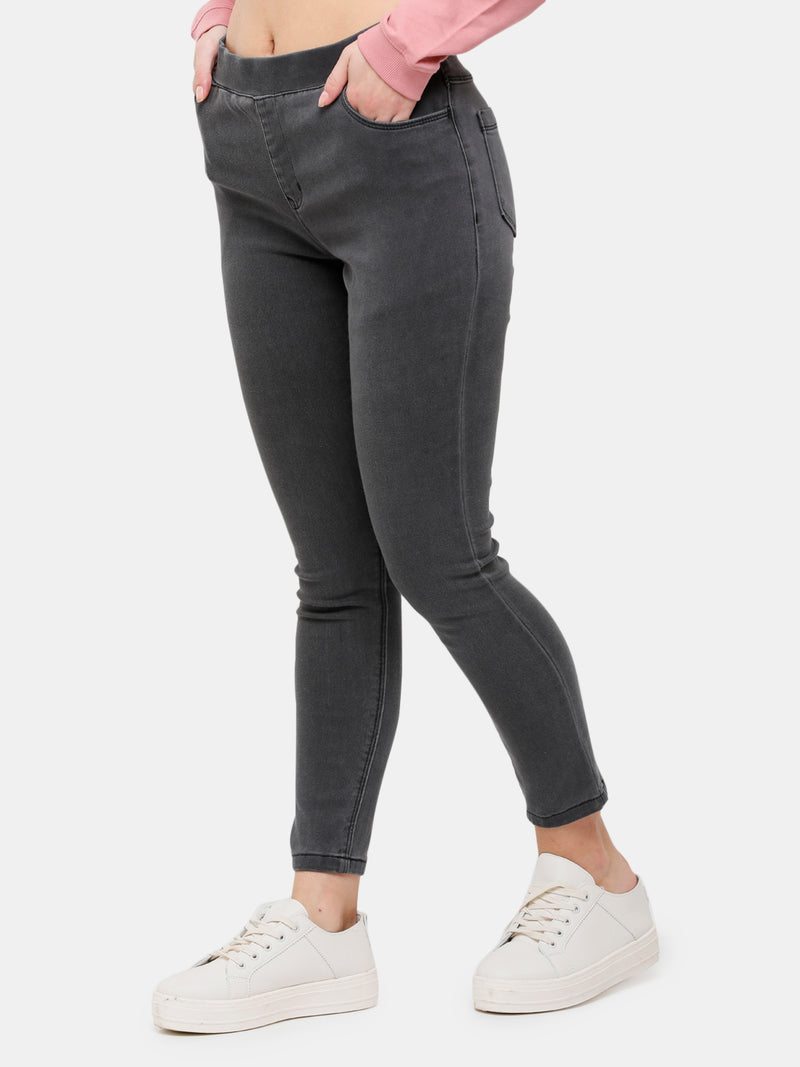 De Moza Women's Jeggings Dark Grey
