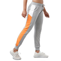 De Moza Women's Co-Ords Sets (Top&Bottom) Grey Melange & White - De Moza