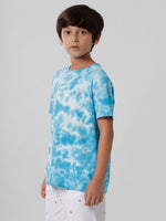 Kids - Boys Printed Half Sleeve T-Shirt Malibu Blue