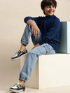 Kids - Boys Winter Sweatshirt Bright Teal Blue