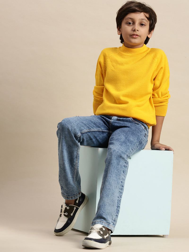 Kids - Boys Winter Sweatshirt Bright Mustard