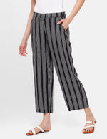 De Moza Women’s Printed Palazzo Black