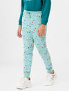 Kids - Girls Printed Jogger Wasabi