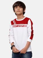 Kids - Boys Printed Sweatshirt White