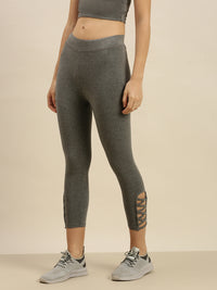 De Moza Ladies 3/4th Leggings Anthra Melange