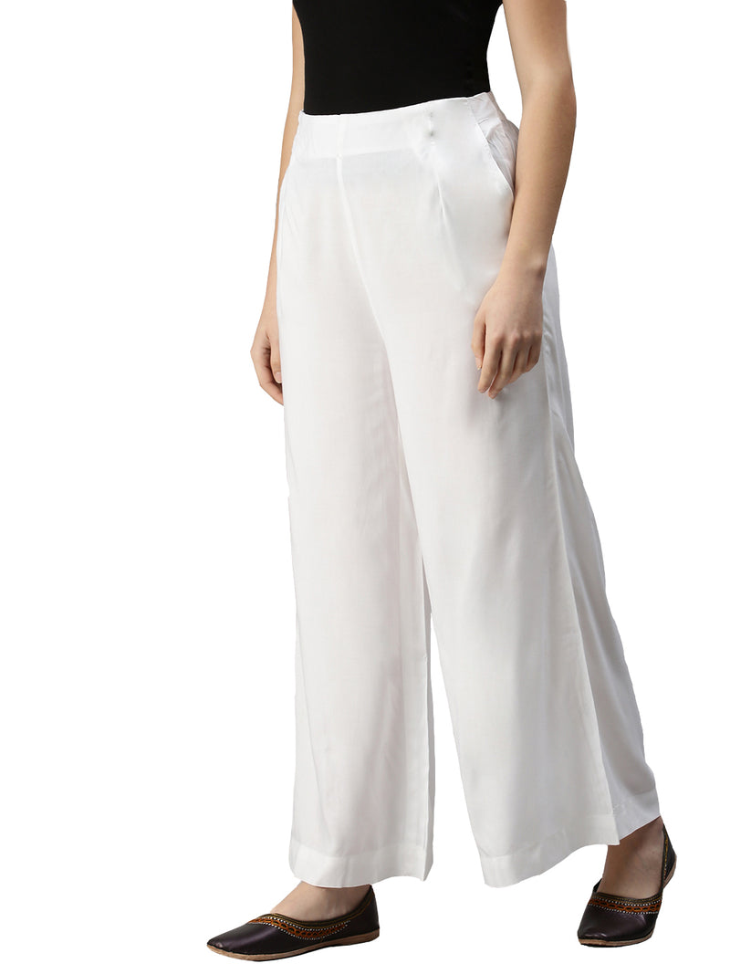 De Moza Ladies Palazzo White