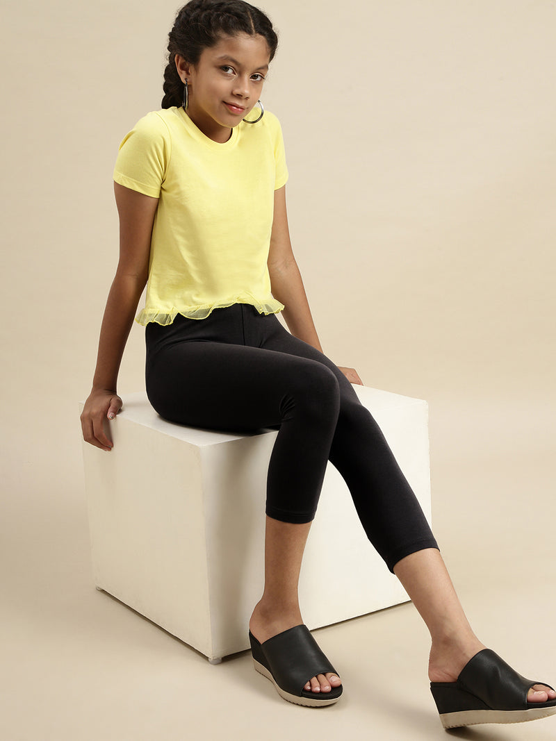 Kids - Girls Cigarette Pant Black