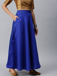 De Moza Women's Skirt Royal Blue