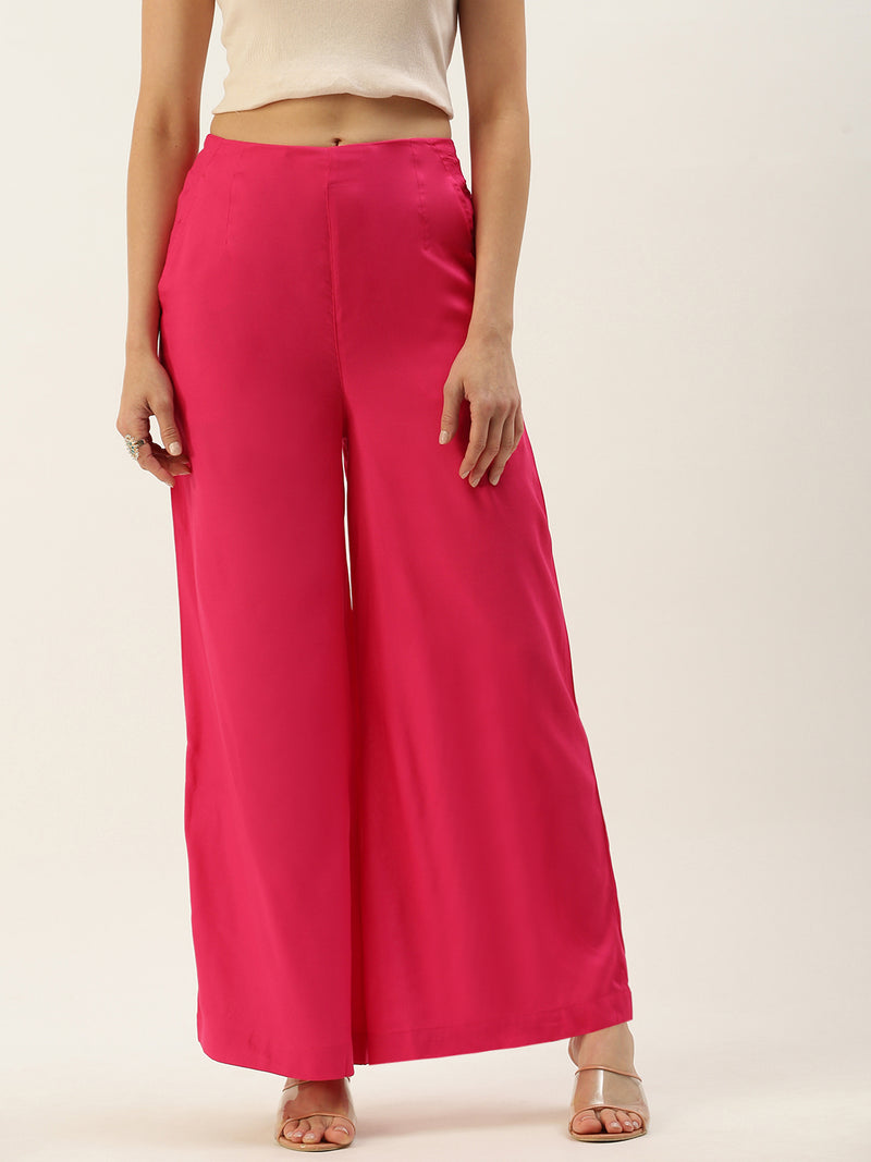 De Moza Ladies Palazzo Fuchsia