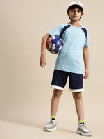 Kids - Boys Active wear T-Shirt Blue Melange - De Moza