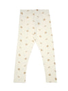 De Moza Kids - Girls Printed Ankle Length Leggings Cotton Offwhite - De Moza (6682211713087)