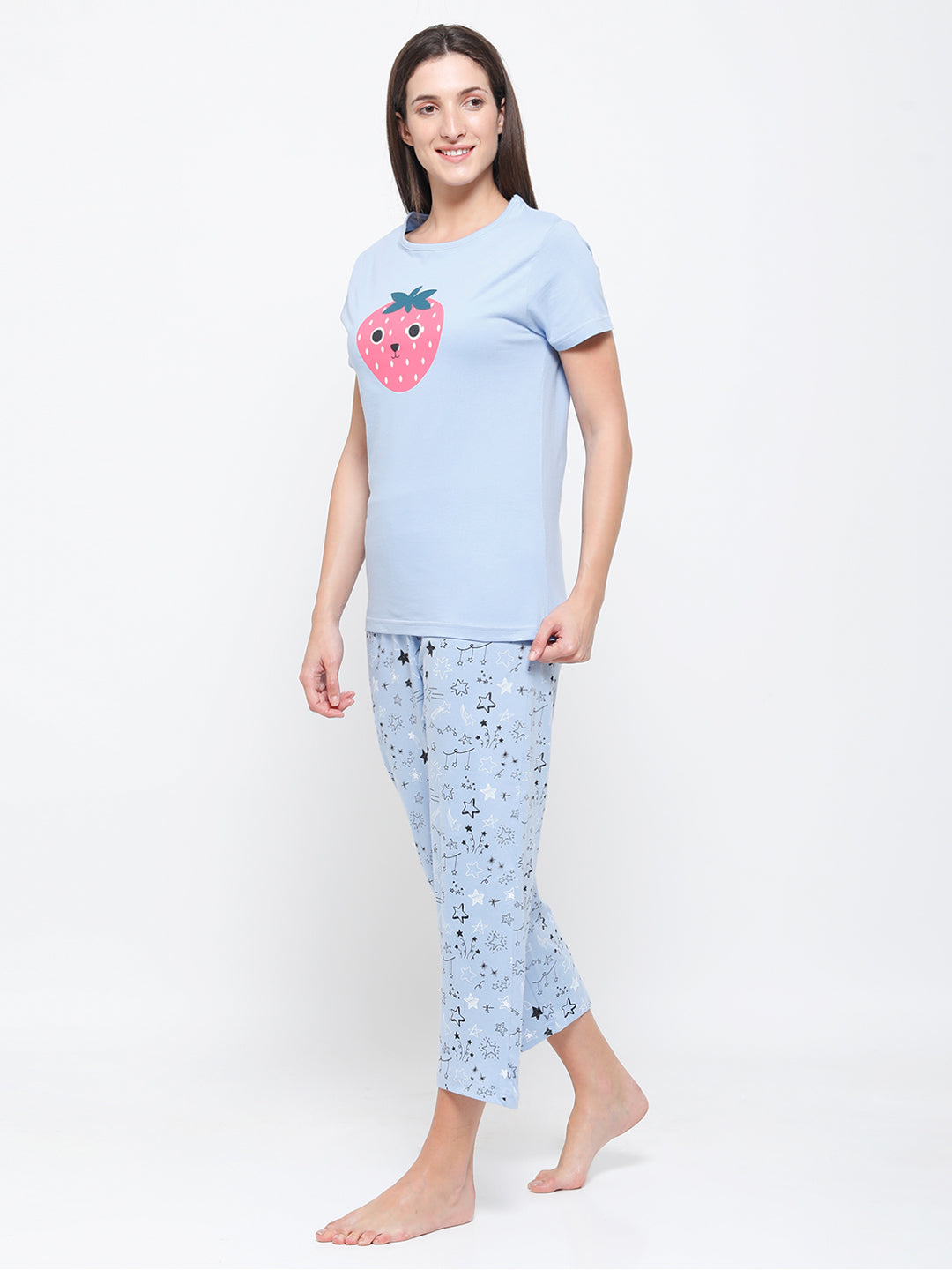 De Moza Ladies Printed Pyjama Set Wind Surfer