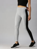 De Moza Ladies Active Wear Leggings Grey Melange