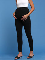 De Moza Women’s Ankle Length Maternity Wear Black