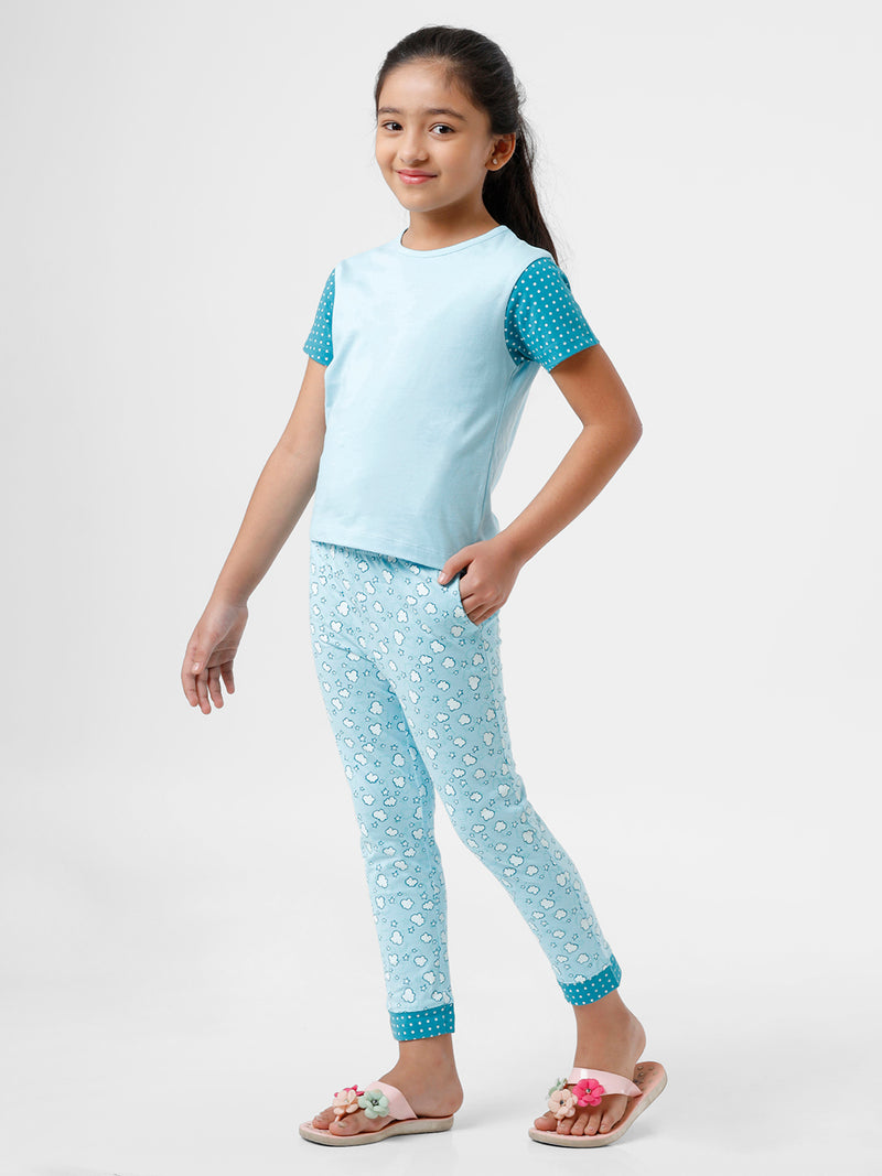 Kids – Girls Printed Pyjama Set Tropical Breeze
