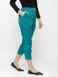 De Moza Ladies Straight Pant Teal