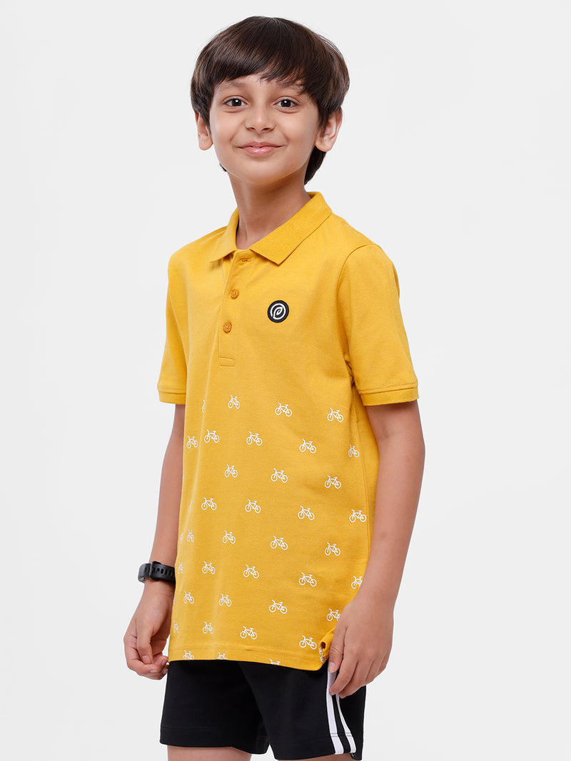 Pack of 2 Pipin Boys T-shirt Spicy Mustard & Dark Grey