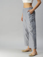 De Moza Ladies Palazzo Steel Grey