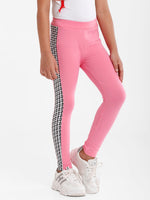 Kids – Girls Printed Ankle Leggings Light Pink