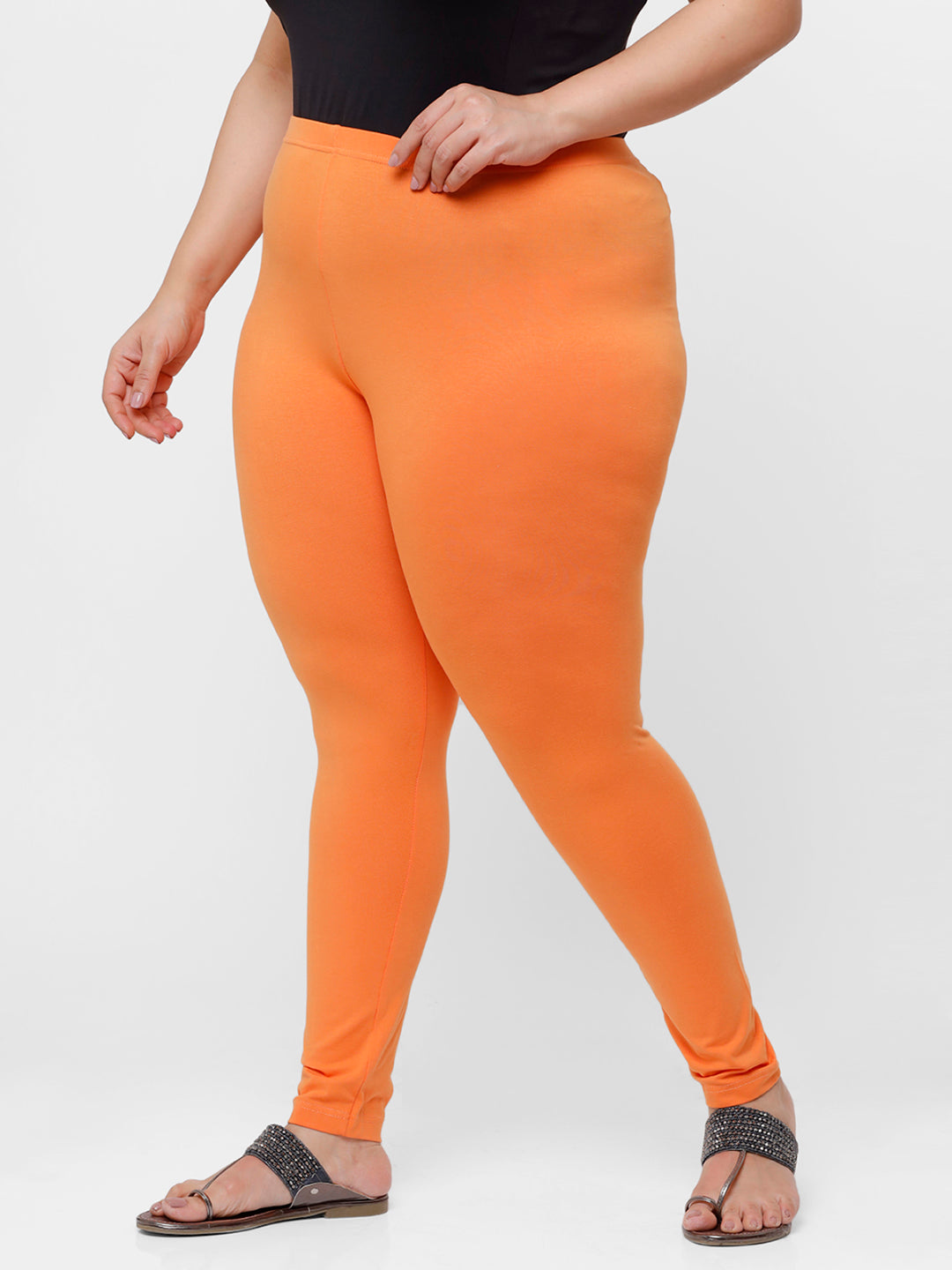 Orange Orange Ankle Length Legging, Size: S, M, L, XL,XXL,XXXL at Rs 100 in  Ahmedabad