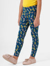De Moza Kids - Girls Ankle Length Printed Leggings Cotton Poseidon - De Moza