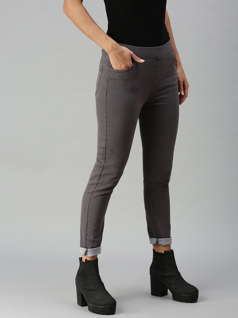 De Moza Women's Jeggings Dark Grey