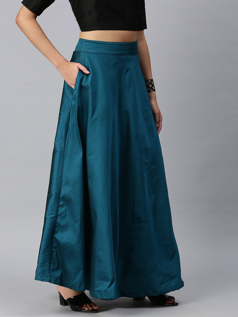 De Moza Women's Skirt Dark Teal