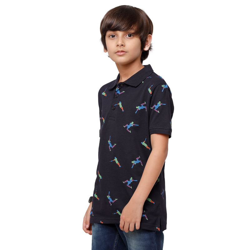 Pack of 2 Pipin Boys T-shirt Navy Blue & Maroon