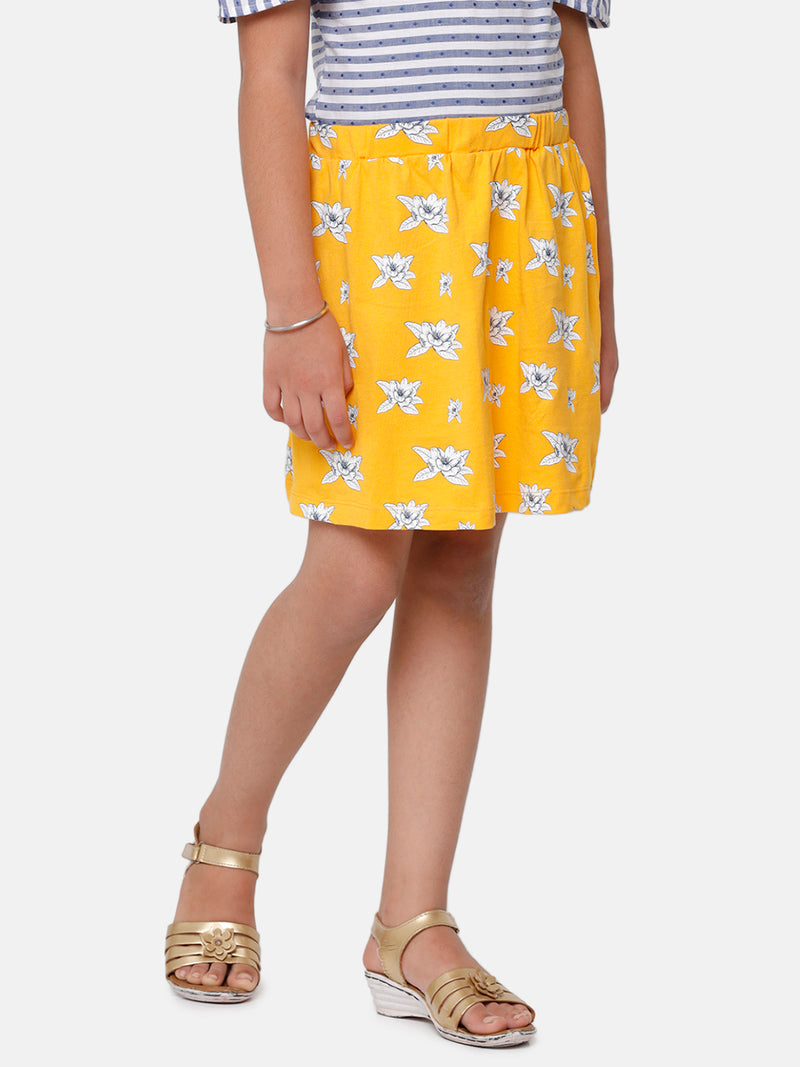 Kids - Girls Printed Skirt Citrus