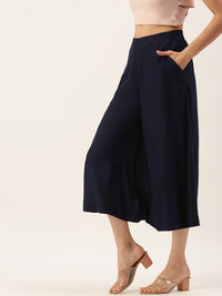 De Moza Women’s Culottes Dark Navy Blue