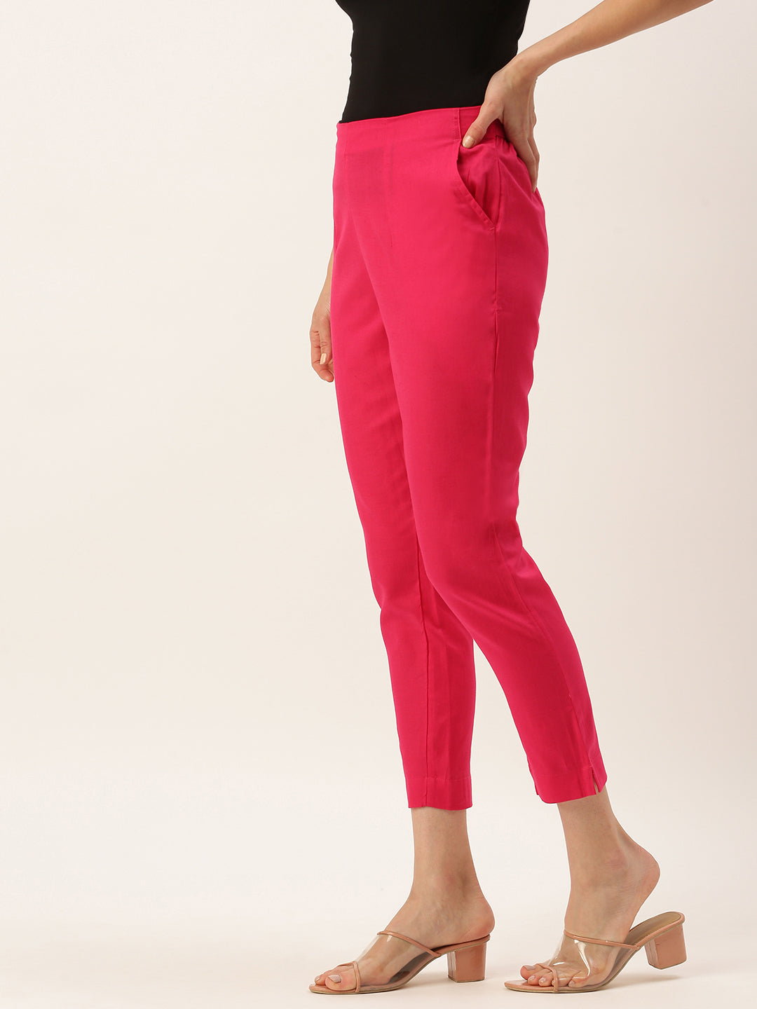 De Moza Women’s Cigarette Pant Fuchsia