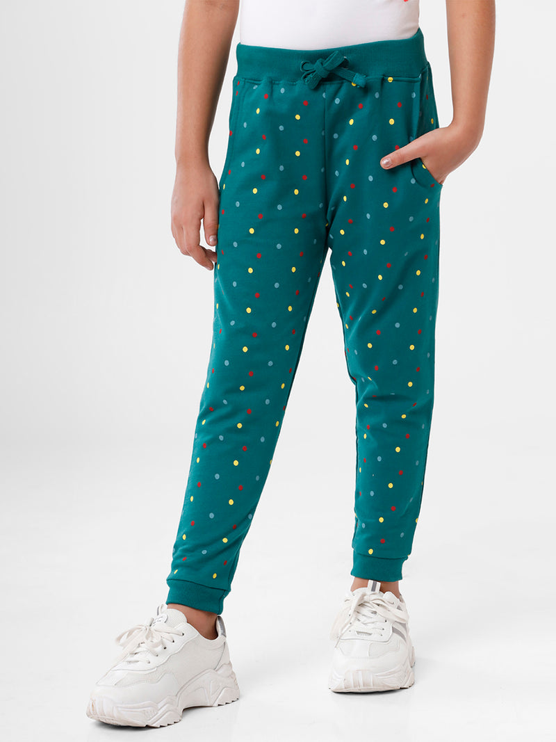 Kids - Girls Printed Jogger Bottle green
